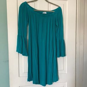 —XL Green/blue Off the shoulder Amelia James Dress